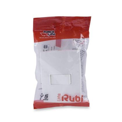 Imagem de Conjunto Interruptor Paralelo Branco Rubi - Force Line