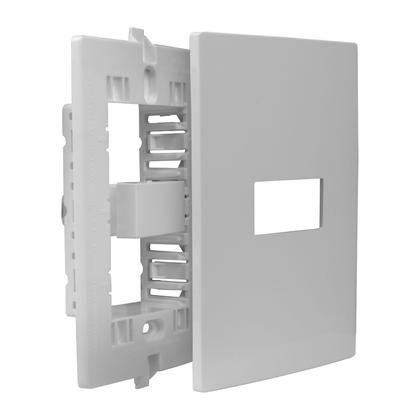 Imagem de Conjunto Interruptor Paralelo Com Placa 4x2 Linha i9 Ilumi