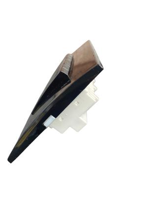 Imagem de Conjunto interruptor preto 6 teclas slim fina placa 4x2 com paralelo