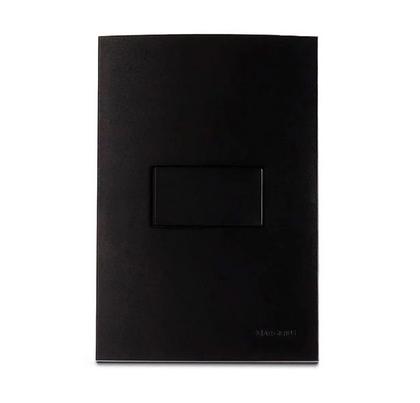 Imagem de Conjunto Interruptor Simples 10A 4x2 Preto Ebony Clean MarGirius