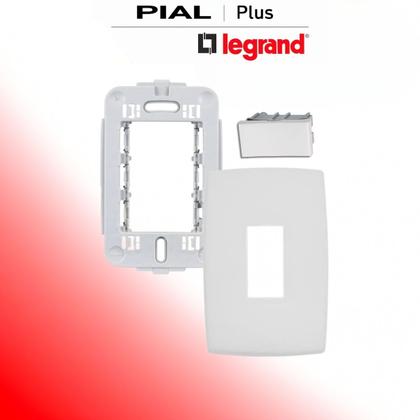 Imagem de Conjunto Interruptor Simples 10A Pial Plus