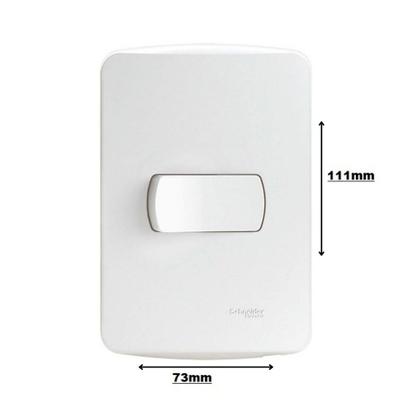 Imagem de Conjunto Interruptor Simples 10A Schneider Miluz
