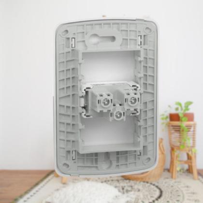 Imagem de Conjunto Interruptor Simples 10A Schneider Miluz