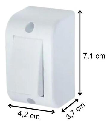 Imagem de Conjunto Interruptor Simples 16A Fame Sobrepor