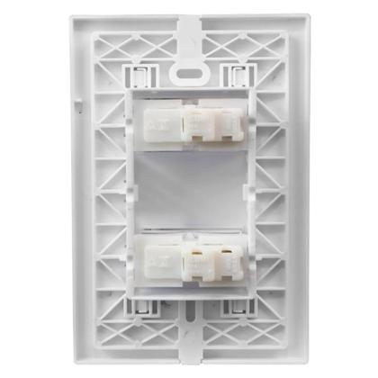 Imagem de Conjunto Interruptor Simples Duplo Branco I9 9418 Ilumi