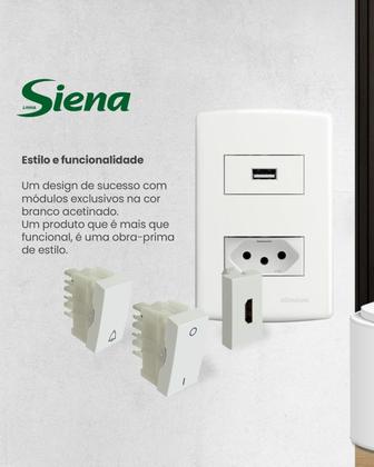 Imagem de Conjunto Interruptor Simples E Paralelo 6522 Siena Alumbra