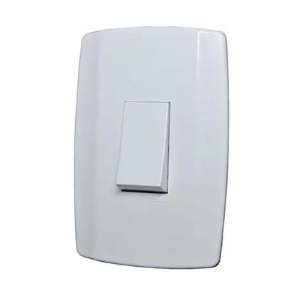 Imagem de Conjunto Interruptor Simples Vertical Slim 10a Ilumi