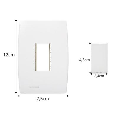 Imagem de Conjunto Interruptor Simples Vertical Soprano Siemens Ilus
