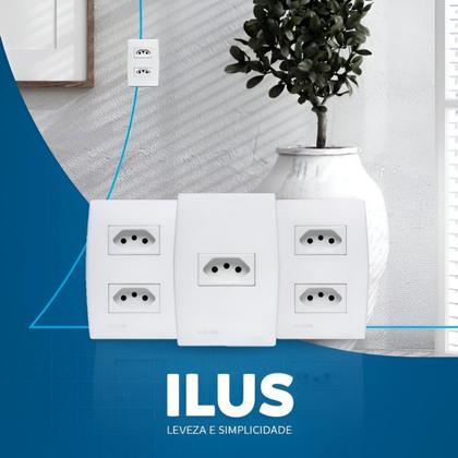 Imagem de Conjunto Interruptor Simples Vertical Soprano Siemens Ilus