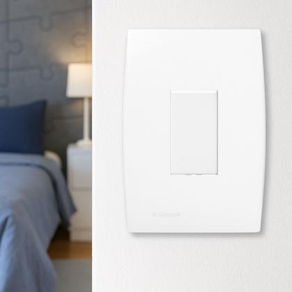 Imagem de Conjunto Interruptor Simples Vertical Soprano Siemens Ilus