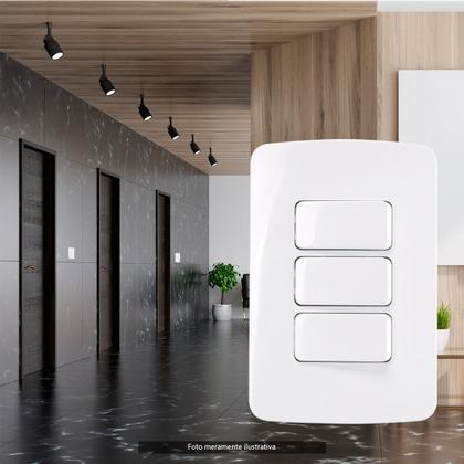 Imagem de Conjunto Interruptor Triplo 3 Teclas Paralelo B3 Margirius