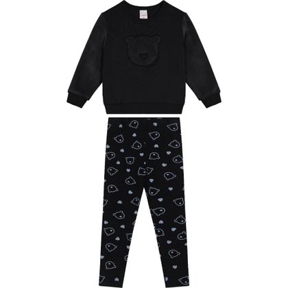 Imagem de Conjunto Inverno Menina Pelúcia Carinhoso Ref. 117027