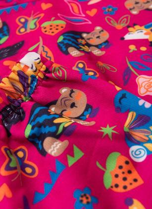 Imagem de Conjunto Inverno Menina Pink Blusão com Capuz e Calça em Moletom Turma dos Bichinhos