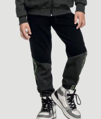 Imagem de Conjunto inverno menino jaqueta com capuz e calça em moletom