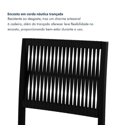 Imagem de Conjunto Itália Tampo Ripado Eucalípto 160cmx90cm com 6 Cadeiras Barcelona