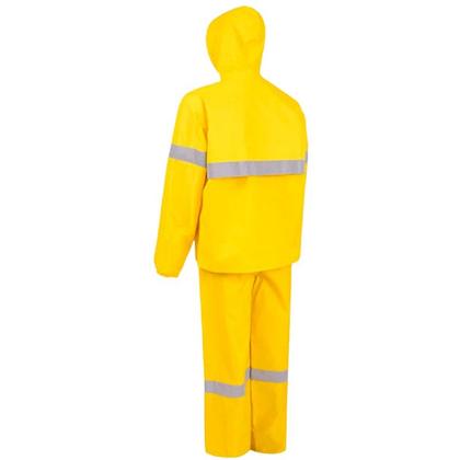 Imagem de Conjunto Jaqueta e Calça Nylon Impermeavel Motociclista Amarelo Vértice CA 28740 28742