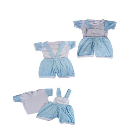 Imagem de Conjunto Jardineira Bebe Menino Short e Blusa