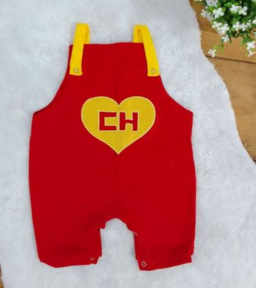 Imagem de Conjunto Jardineira Curta com Body e Boné Chapolim 03 Peças