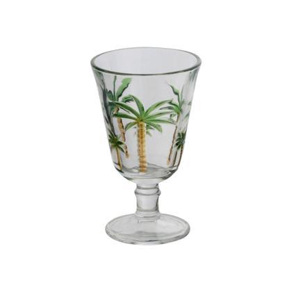 Imagem de Conjunto Jarra 1,3 litros + 6 taças 240ml de cristal Hand Painting Palm Lyor - L7787