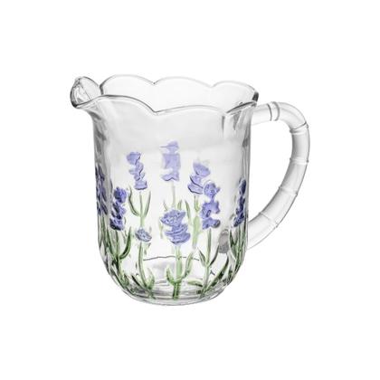 Imagem de Conjunto Jarra 1,3L De Suco Taças Estilo Lavanda 240ml Vidro