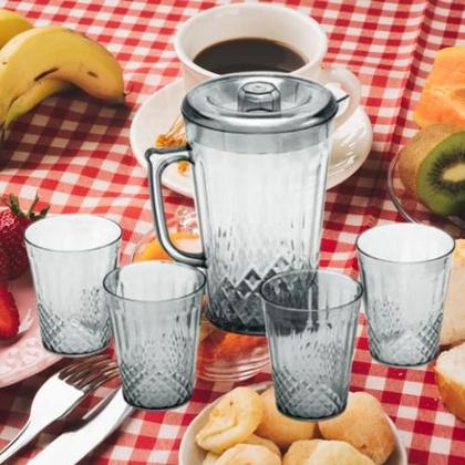 Imagem de Conjunto Jarra com 4 Copos Acrílico