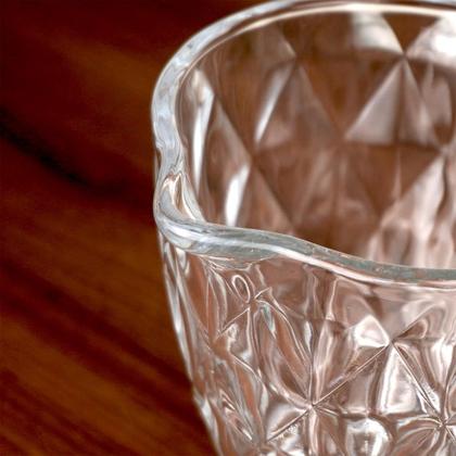 Imagem de Conjunto Jarra Diamante 1,2L + 4 Taças Cristal Ecológico 330ml Transparente - Bela Flor