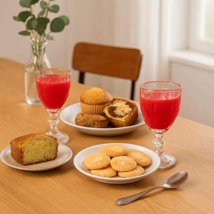 Imagem de Conjunto Jarra Diamante 1,2L + 4 Taças Cristal Ecológico 330ml Transparente - Bela Flor