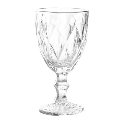 Imagem de Conjunto Jarra Diamante 1,2L + 4 Taças Cristal Ecológico 330ml Transparente - Bela Flor