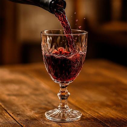 Imagem de Conjunto Jarra Diamante 1,2L + 4 Taças Cristal Ecológico 330ml Transparente - Bela Flor