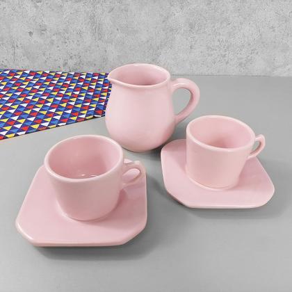 Imagem de Conjunto Jarra Provençal 3 Peças Rosa