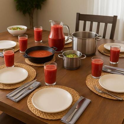 Imagem de Conjunto Jarra Tango 750ml e 6 Copos Long Drink 300ml Água Suco Alça Nadir Figueiredo