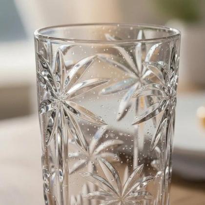 Imagem de Conjunto jogo 6 copos alto de cristal 360ml palm tree wolff 28147