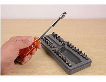 Imagem de Conjunto Jogo De Chave De Bits Fenda 28pçs Com Estojo