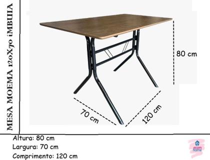 Imagem de Conjunto Jogo De Mesa 70x120 Com 4 Cadeiras Gruvyer Sala de Jantar Restaurantes