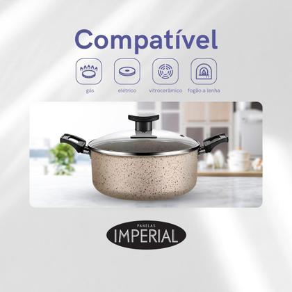 Imagem de Conjunto Jogo De Panelas Caçarola Antiaderente 5 Peças