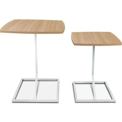 Imagem de Conjunto Jogo Mesa Tip De Canto Lateral Tampo Quadrado