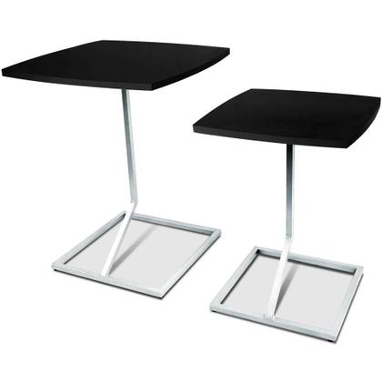 Imagem de Conjunto Jogo Mesa Tip De Canto Lateral Tampo Quadrado