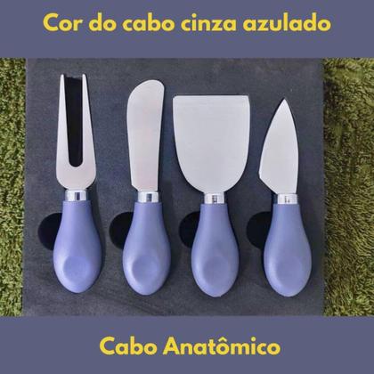 Imagem de Conjunto Jogo Para Queijo Premium 4 Peças Gourmet Mesa Posta - Unyhome