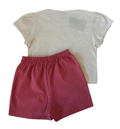 Imagem de Conjunto Juvenil Feminino Blusa MC + Shorts Saia Angerô