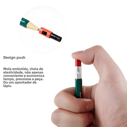 Imagem de Conjunto Kawaii de Lápis Mecânicos 2B (2,0 mm) com Apontador - Ideal para Estudantes