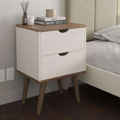 Imagem de Conjunto Kit 2 Mesas De Cabeceira Madri Cabeceira 1.60 Quarto Casal