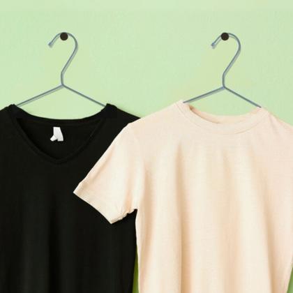 Imagem de Conjunto Kit 60 Peças Cabides Acabamento Clássico Elegante Aço Armário Resistente Multiuso