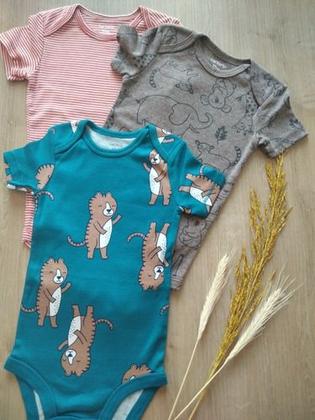 Imagem de Conjunto Kit Body 3 Peças Bebe Manga Curta Importado Menino