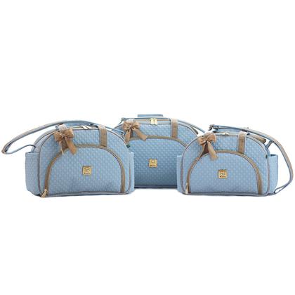 Imagem de Conjunto Kit Bolsas Maternidade Bebe Menina Menino Enxoval Miellu - Linha Pópeti - Bolsa G, Bolsa M, Bolsa P e Trocador - 4 peças