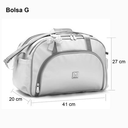 Imagem de Conjunto Kit Bolsas Maternidade Bebe Menina Menino Enxoval Miellu - Linha Pópeti - Bolsa G, Bolsa M, Bolsa P e Trocador - 4 peças