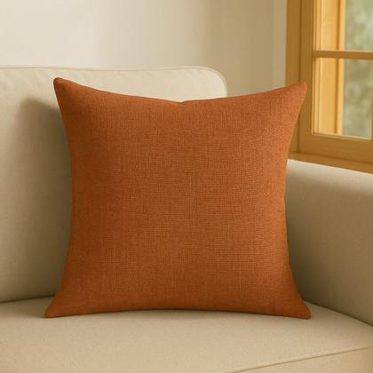 Imagem de Conjunto kit Capa de Almofada Linho Premium Sofa Sala Quarto Decorativa Ziper Invisivel 45x45 Cinza Claro