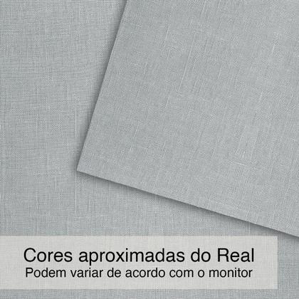 Imagem de Conjunto kit Capa de Almofada Linho Premium Sofa Sala Quarto Decorativa Ziper Invisivel 45x45 Cinza Claro