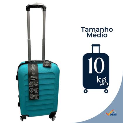 Imagem de Conjunto Kit com 3 Malas de Viagem Jogo de Bordo em Plástico 23kg, 10kg e Frasqueira 14"