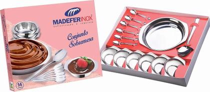 Imagem de Conjunto Kit Cozinha Gourmet Para Sobremesa 14 Peças Em Inox