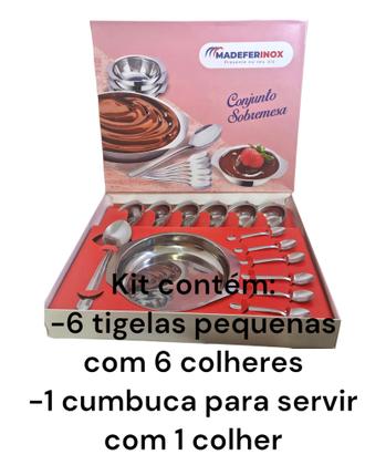 Imagem de Conjunto Kit Cozinha Gourmet Para Sobremesa 14 Peças Em Inox